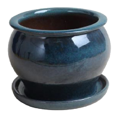 8" AQUA BLU Studio Pot