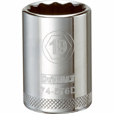 1/2"DR 19mm 12PT Socket