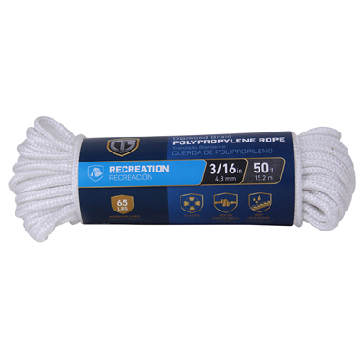 3/16x50WHT Poly Rope