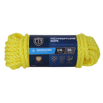 3/8x50 YEL Poly Rope