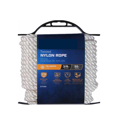 3/8x50 WHT Nyl Rope