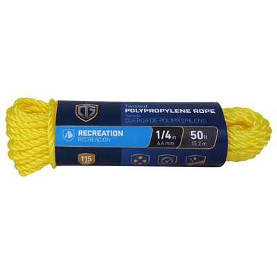 1/4x50 YEL Twis Rope