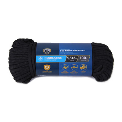 5/32x100 BLK Paracord