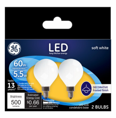 GE2PK 5.5W SW G16 Bulb