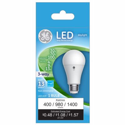 GE 4/9/13W Day A19 Bulb