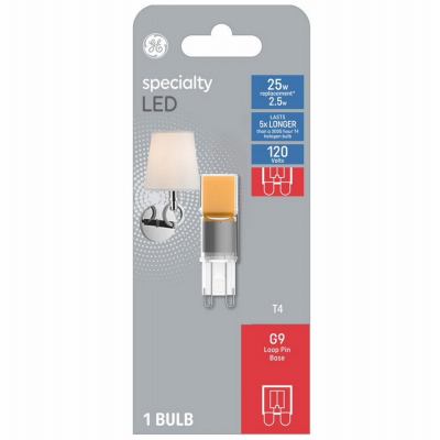 GE 2.5W WHT T4 G9 Bulb