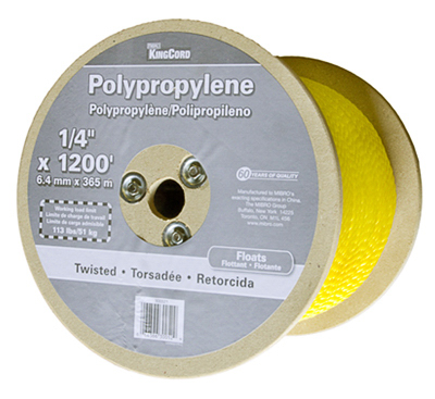 1/4x1200 YEL Twist Rope