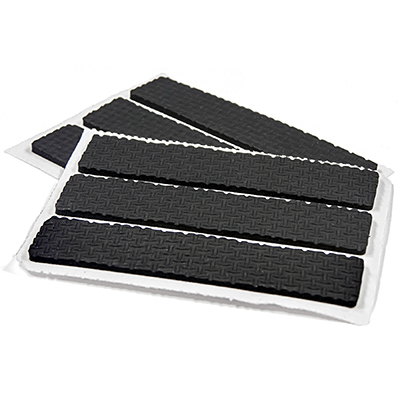 TG 6PK 1/2x2.5 BLK Pads