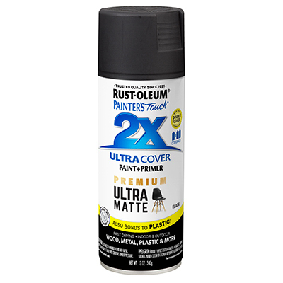PT2X 12OZ BLK Mat Paint