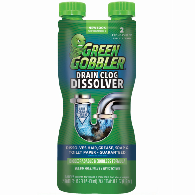 Eco-Friendly Drain Clear, 16OZ, Fast-Acting Grease & Hair Remover, Safe for All Pipes