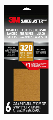 6PK 320G Sandpaper