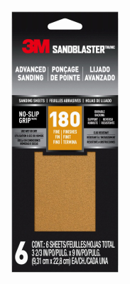 6PK 180G Sandpaper