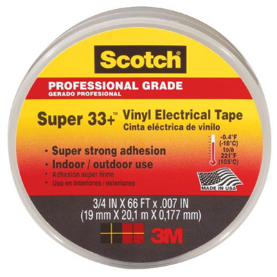 3/4x66BLK Plas ElecTape