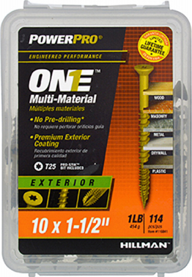 122PK 10x1/2 EXT Screw