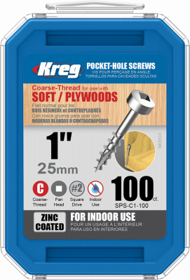 100PK 1" Pock Screws