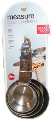 4PC SS Meas Cup Set