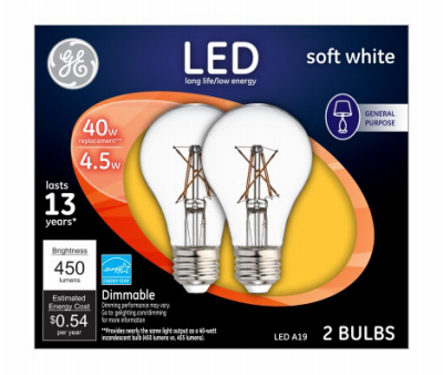 GE2PK 4.5W SW A19 Bulb