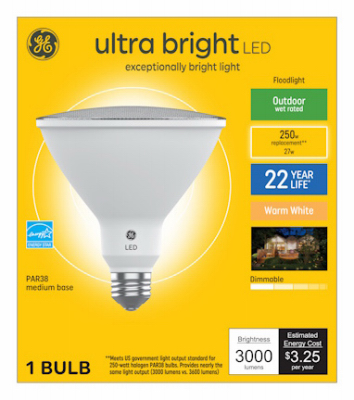 GE 32W WW Par38FLD Bulb