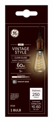 GE 5W WW ST19 Vint Bulb