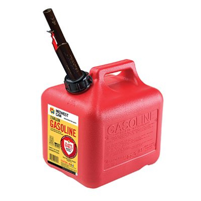 2GAL RED Poly Gas Can