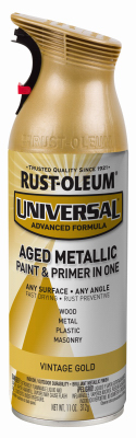 11OZ Vint GLD Met Spray