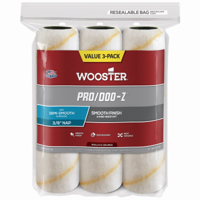 3PK 9"x3/8" Roll Cover