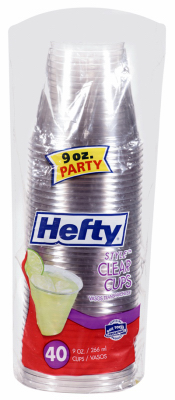 Hefty 40CT 9OZ CLR Cups