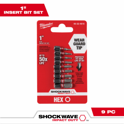 9PC Hex Insert Bit Set