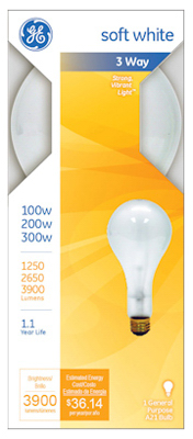 GE 100/300 SW 3WY Bulb