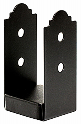 4x4 BLK STL Post Base