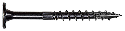 3.5" BLK WD Screws, 12/PK