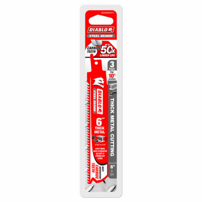 3PK 6''8T MTL Rec Blade