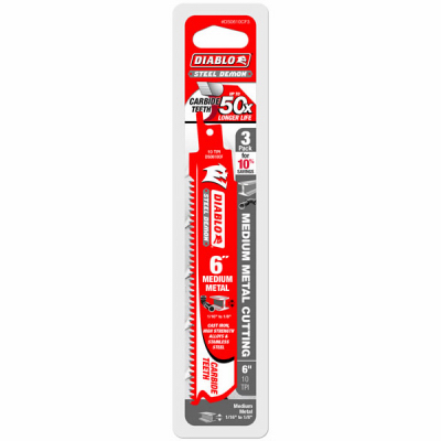3PK 6"10T MTL Rec Blade
