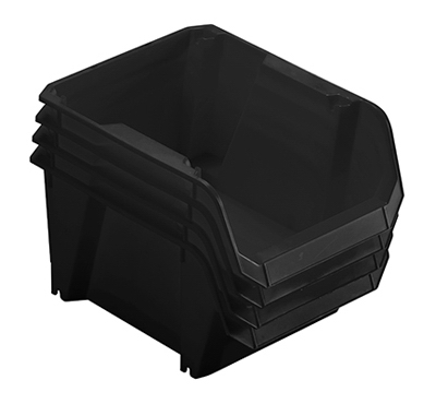 4PK #3 BLK Storage Bin