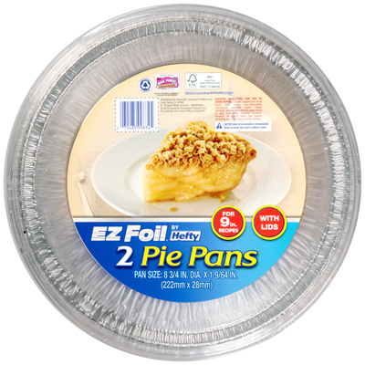2PK 8.75" Foil Pie Pan