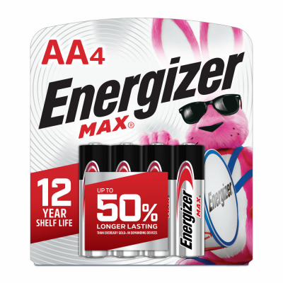 MAX 4PK AA Alk Battery