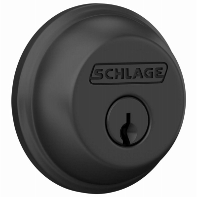BLK SGL Cyl Deadbolt