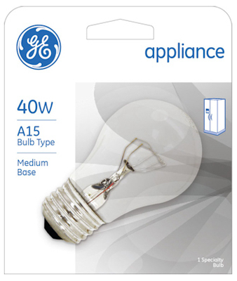 GE40W CLR Appl Bulb