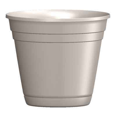 10"Taupe Riverl Planter