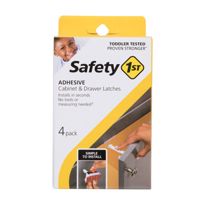 4PK Adhes Cabinet Latch