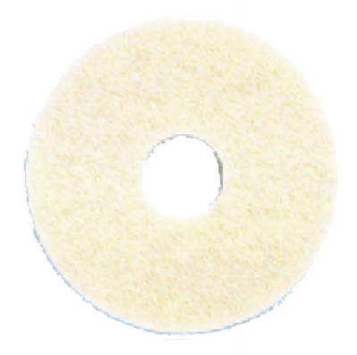17" WHT POL FLR Pad