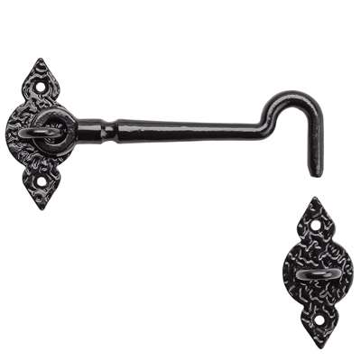 6" BLK Spear Gate Hook