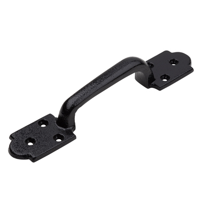 9" BLK Arched Gate Pull