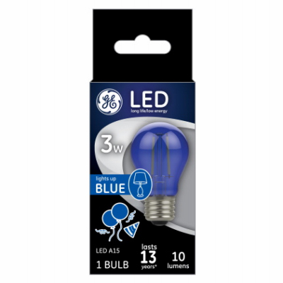 GE3W BLU A15 Party Bulb
