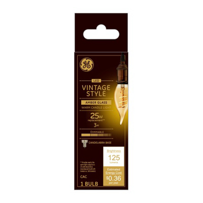 GE3W AMB Cand Vint Bulb