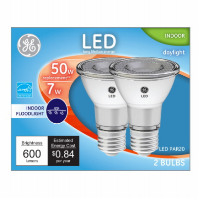 GE 2PK 7W Day R20 Bulb