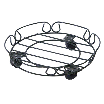 GT 12" BLK Plant Caddy