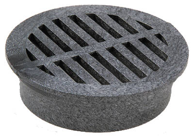 6" BLK RND Grate