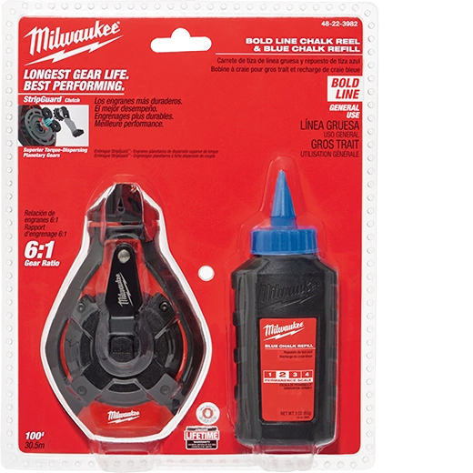 100' BLU Chalk Line Kit