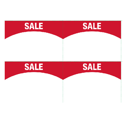 50PK 4Up SaleSign Stock